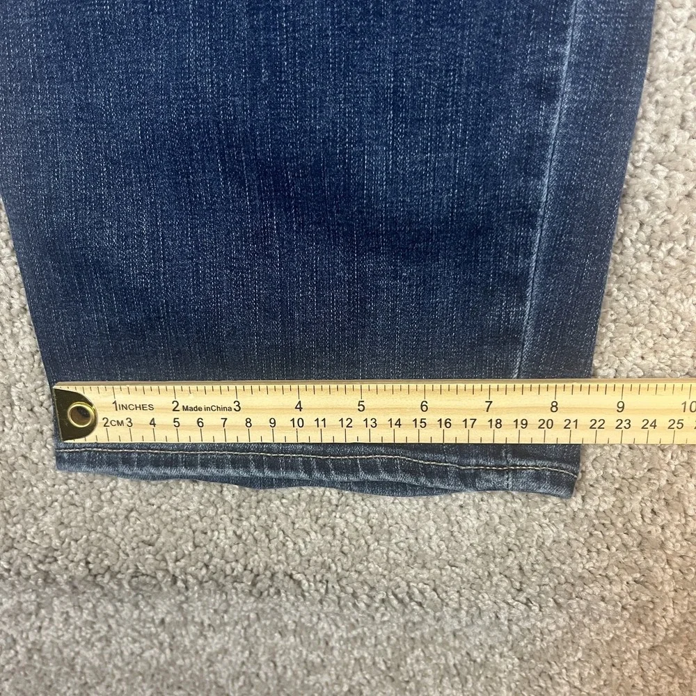 Banana‎ Republic Jeans Mens 44x34 Blue Skinny Fit Stretch Denim Pants Distressed